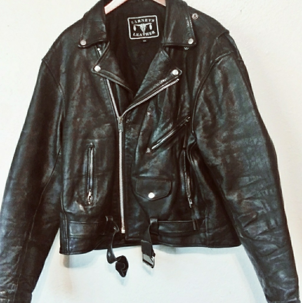 Leather Motorcycle Jacket sz XL
